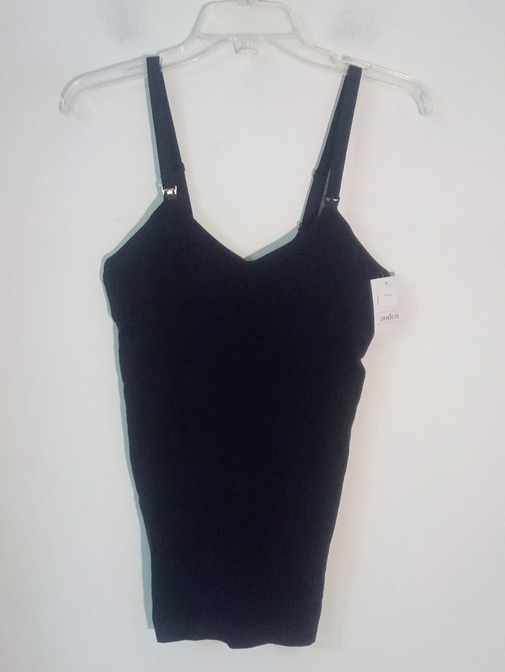 Auden Black Seamless Adjustable-Strap  Nursing Cami Medium NWT